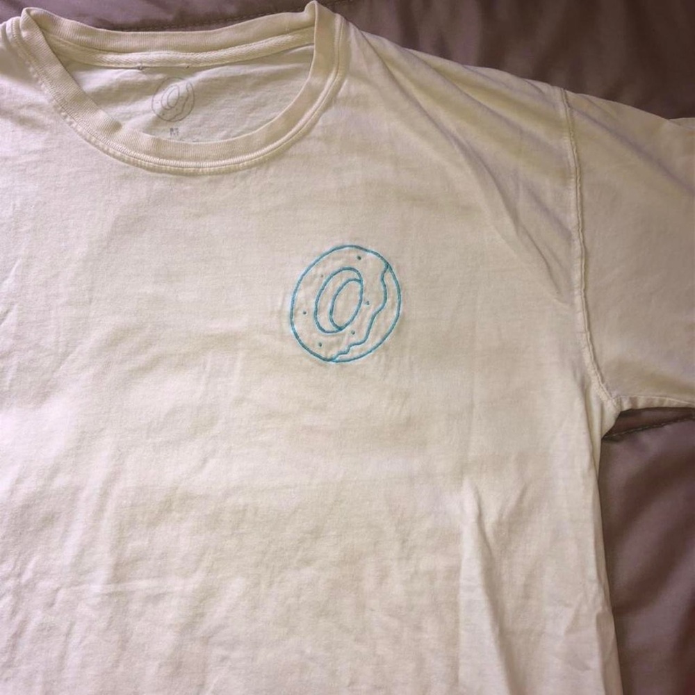 Odd Future Yellow And Blue Donut Shirt. Golf Wang